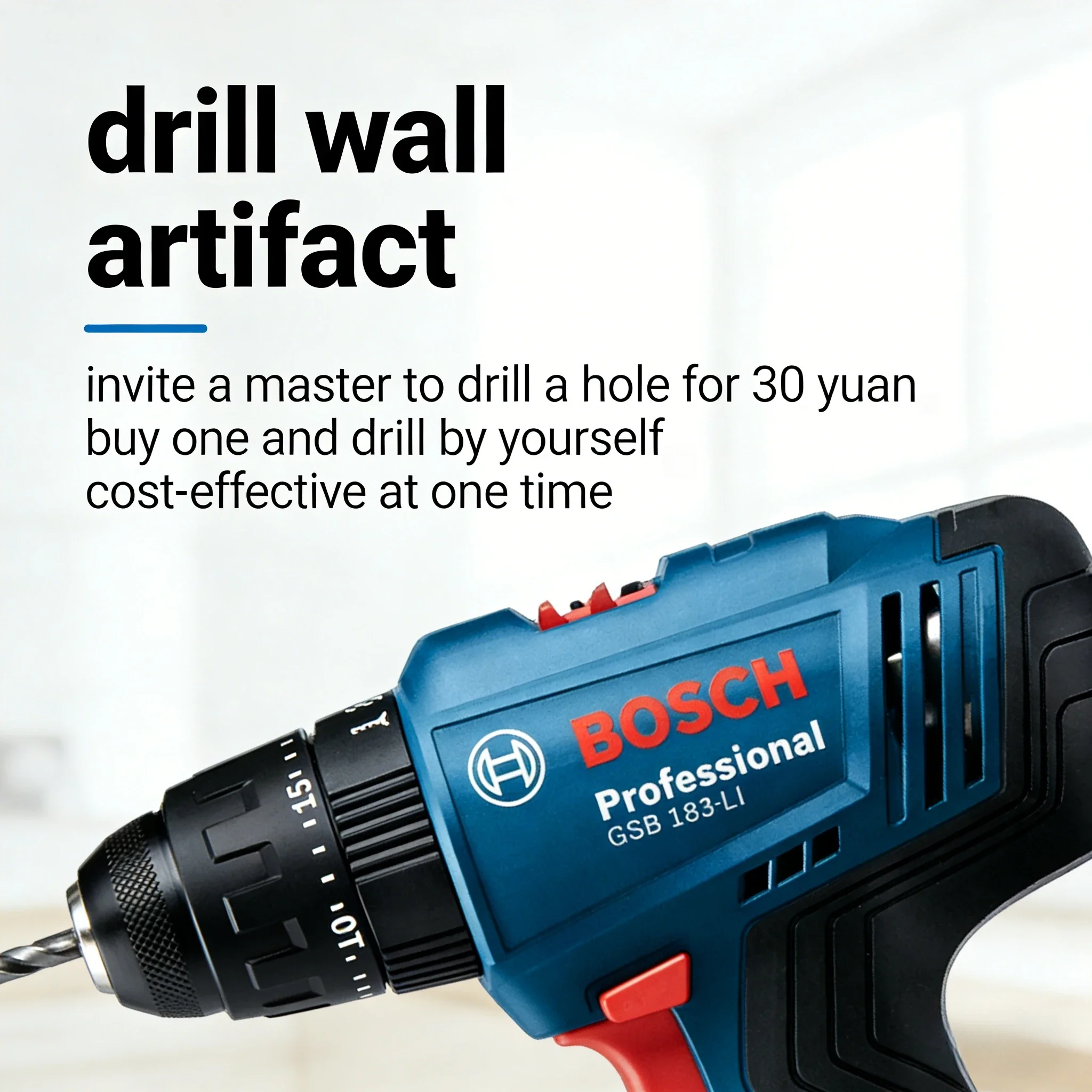 Bosch Drill Gsb 18V - Taladro percutor inalámbrico Bosch GSB183-LI de
